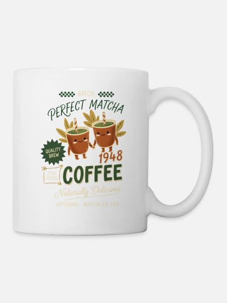 Perfect Matcha Coffee Naturally Delicious - Tasse - Weiß