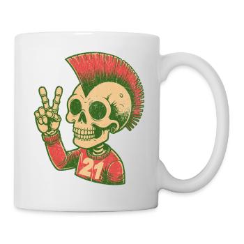 21 amed punk amedspor taraftar cool diyarbakir - Mug blanc - blanc - Droite