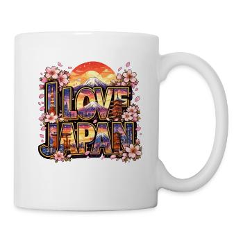 J’adore le Japon Sakura Mont Fuji Tokyo Skyline Pour - Mug blanc - blanc - Droite