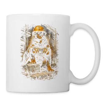 Rottweiler Dog ouvrier du bâtiment - Mug blanc - blanc - Droite