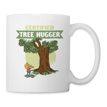 Ecologist Ecology Certified Tree Hugger - Mug - white - Right