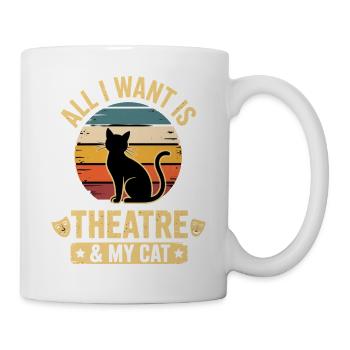 Musical Theatre All I Want My Cat & Theater Gift - Tasse - Weiß - Rechts