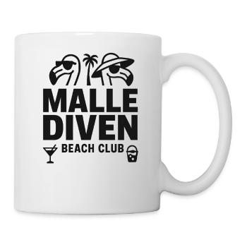 Malle Diven Beach Club Flamingo Mallorca Party - Mug - white - Right