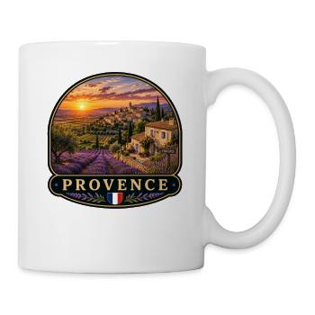 Lavendelfelder Provence Südfrankreich Urlaub  - Tasse - Weiß - Rechts