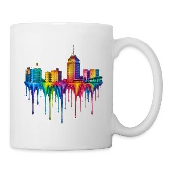 Fresno California Dripping Paint - Mug - white - Right