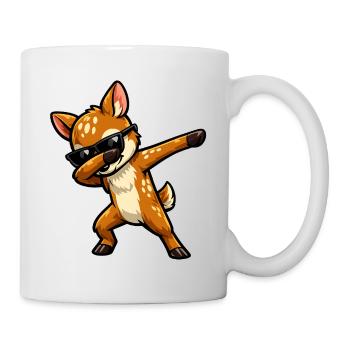 Dabbing Rehkitz - Tasse - Weiß - Rechts