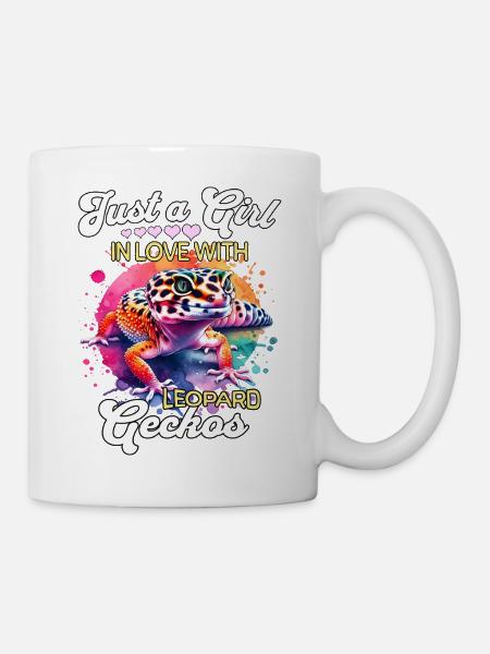 Mädchen Leopardgecko - Tasse - Weiß