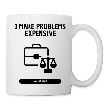 Super Busy Typo Shirt - Lawyer - Mug - white - Right