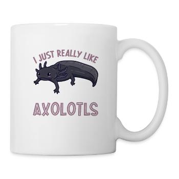 I love my Black Melanoid Axolotl - Mug - white - Right