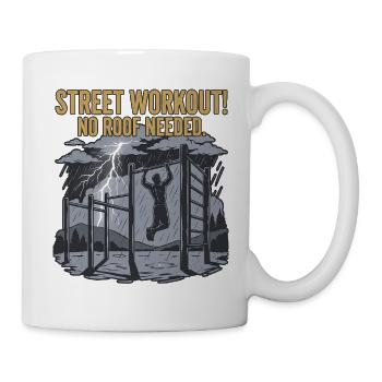 calisthenics workout - Mug - white - Right