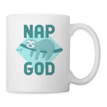 Nap God Sloth – Teen Chill Vibes - Mug - white - Right