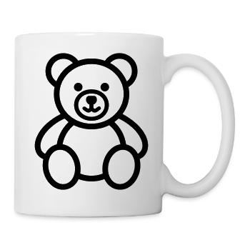 ourson - Mug blanc - blanc - Droite