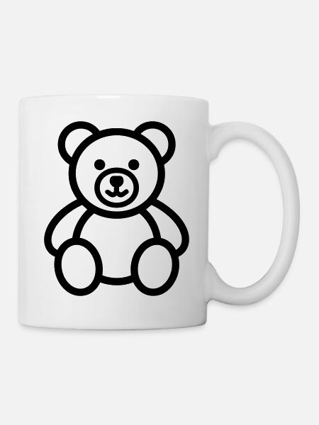 Bärenjunges - Tasse - Weiß