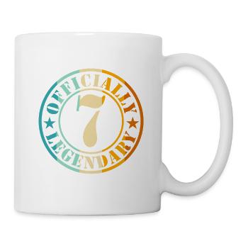 7e anniversaire garçon fille Légende officielle 7 - Mug blanc - blanc - Droite