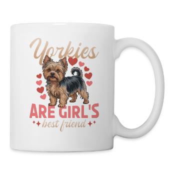Yorkshire Terrier Yorkie Dog Breed - Mug - white - Right
