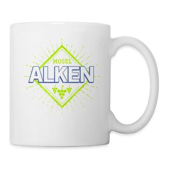 Alken an der Mosel Weintrauben Vintage Souvenir - Tasse - Weiß - Rechts