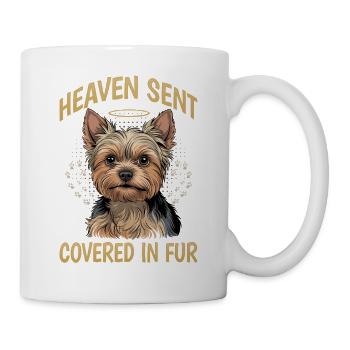 Yorkshire Terrier Yorkie Dog Breed - Mug - white - Right