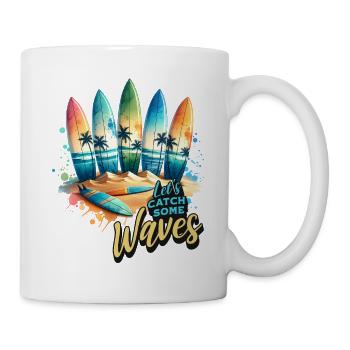 Let's Catch Some Waves - Mug - white - Right