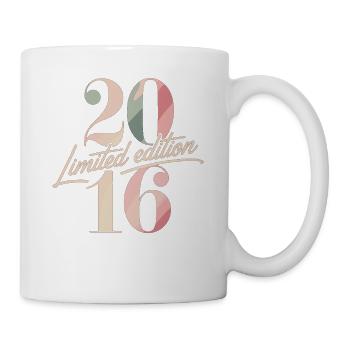 Limited Edition 2016 Geburtstag Vintage - Tasse - Weiß - Rechts