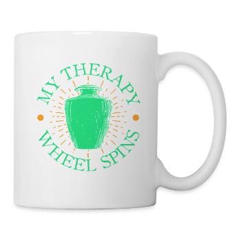 Gifts For Pottery Makers My Therapy Pottery - Mug - white - Right
