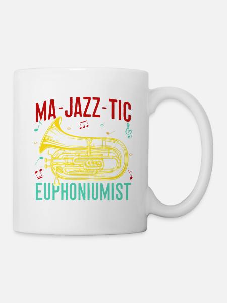 Euphonium Ma-Jazz-Tic Euphoniumist Baritone - Tasse - Weiß