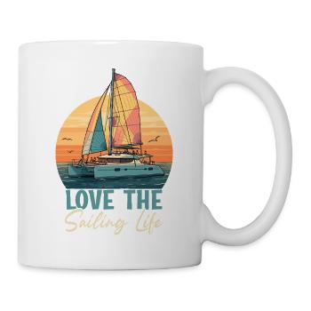 Love The Sailing Life Sailor Sail Captain - Mug - white - Right