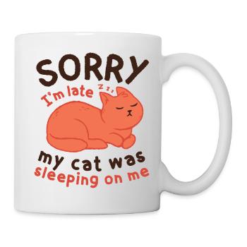 Meine Katze hat auf mir geschlafen - Tasse - Weiß - Rechts