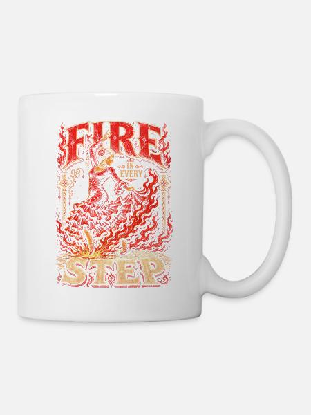 Flamenco Fire In Every Step - Tasse - Weiß