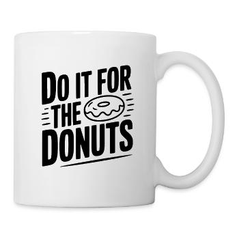 Faites-le pour les beignets - Mug blanc - blanc - Droite