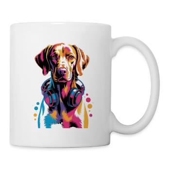 Viszla - Tasse - Weiß - Rechts