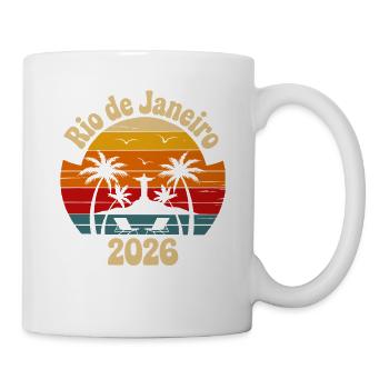 Río de Janeiro 2026 Sonnenuntergang - Tasse - Weiß - Rechts