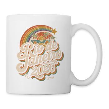 Rio 2026 Retro-Logo - Tasse - Weiß - Rechts