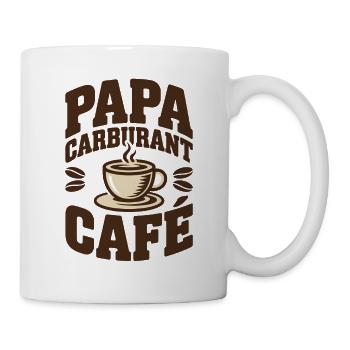 Daddy Fuel Kaffee - Tasse - Weiß - Rechts