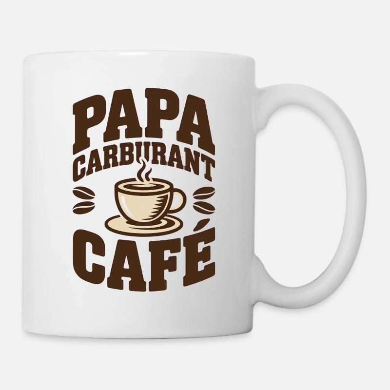 Daddy Fuel Kaffee - Tasse - Weiß