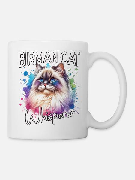 Birma Katze Flüsterer - Tasse - Weiß
