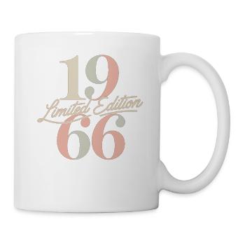 Limited Edition 1966 Vintage Geburtstag - Tasse - Weiß - Rechts