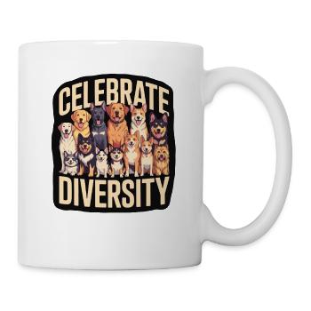 Celebrate Diversity Dogs Diversity - Mug - white - Right