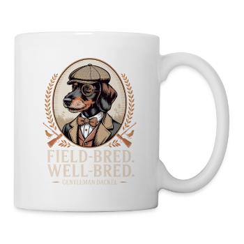Gentleman Dackel - Tasse - Weiß - Rechts