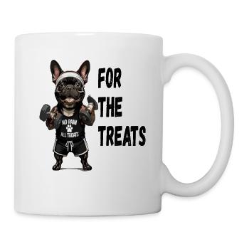Pour les friandises sans douleur All Treats Fitness Bulldog - Mug blanc - blanc - Droite