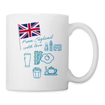 EXANGLIA (Blau) - Tasse - Weiß - Rechts