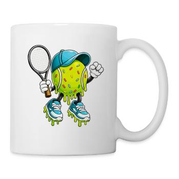 Dripping Tennis Ball Player Court Humor - Mug - white - Right