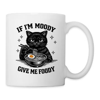 Atmospheric Cat Ramen Illustration Hungry - Mug - white - Right