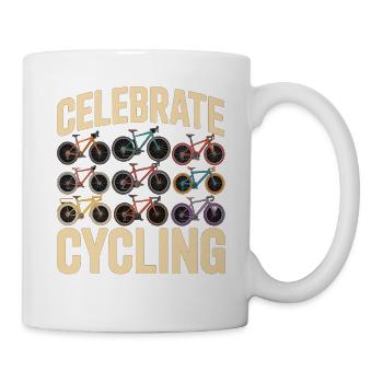 Celebrate Cycling Cyclist Retro - Mug - white - Right