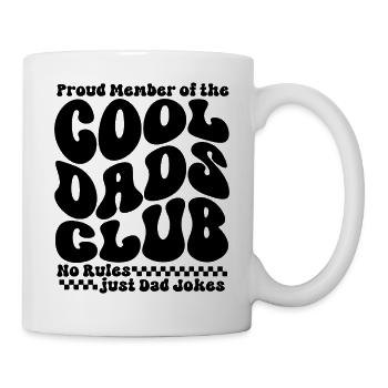 Cool Dads Club - Papa Vatertag Geschenk - Tasse - Weiß - Rechts