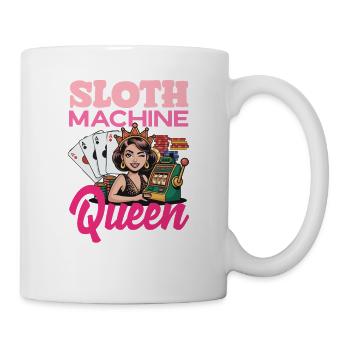 Slots Queen Casino Gambling Poker - Mug - white - Right