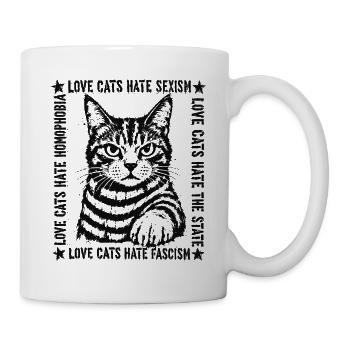 Statement Cat Love Cats Shirt - Mug - white - Right