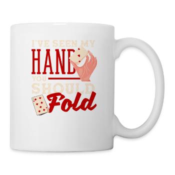 Vous devriez vous adapter au jeu de cartes Texas Holdem - Mug blanc - blanc - Droite