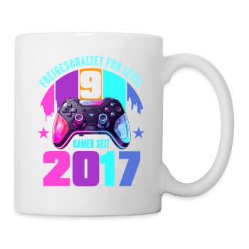 9. Geburtstag Junge Mädchen - Tasse - Weiß - Rechts