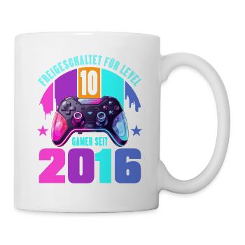 10. Geburtstag Junge Mädchen - Tasse - Weiß - Rechts