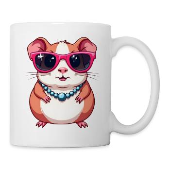 Meerschweinchen - Tasse - Weiß - Rechts
